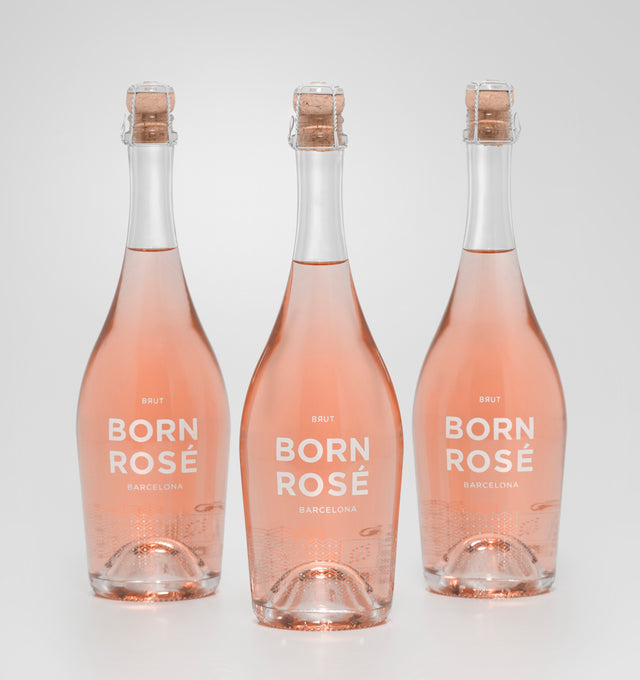 3 bottles of BRUTAL BORN ROSÉ Barcelona