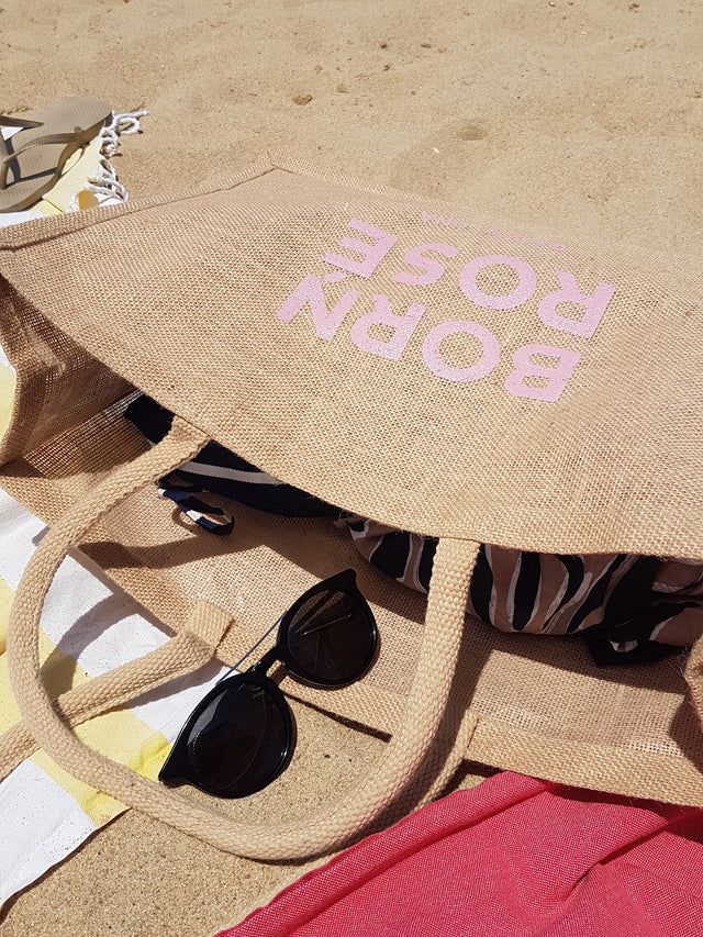 BORN ROSÉ Jute bag