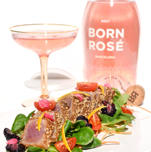 Tuna Tataki Recipe - Chef Andrea Vicens’ Mediterranean Recipe to Toast with BORN ROSÉ BRUT