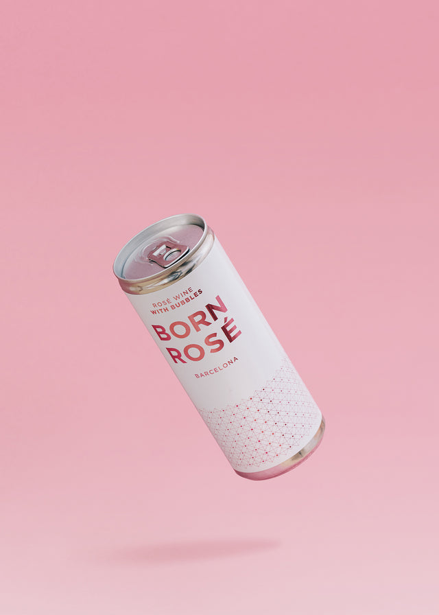 Canned Organic Rosé Wine with Bubbles