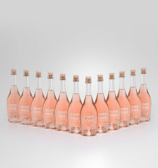 12 bottles of BORN ROSÉ BRUT Organic